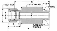 LCMS Long Male Connectors Dim Drawing