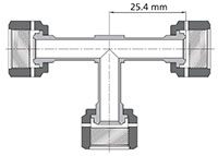 FR Series Female Tee Dimensions