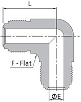 FR Series Union Elbow Dimensions