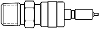 Hoke Instrumentation Quick Coupling Valved Plug (DESO) Display Drawing
