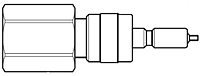 Hoke Instrumentation Quick Coupling Valved Plug Female (DESO) Drawing