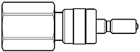 Hoke Instrumentation Quick Coupling Non-Valved Plug (SESO)