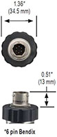 NOSHOK 11 Series Sanitary Clamp Transmitter 6-pin Bendix