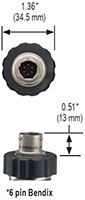 NOSHOK 625/626 Series Intrinsically Safe Trasmitters 6-pin Bendix