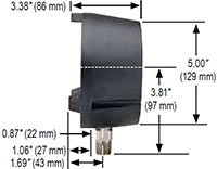NOSHOK 45-640 Dial Pressure Guage Dimensions