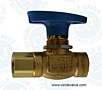 7100 Series Hoke 2 Way Panel Mount Ball Valve 7122-F4B