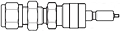 Hoke Instrumentation Quick Coupling Valved Plug Bulkhead Tube (DESO) Drawing